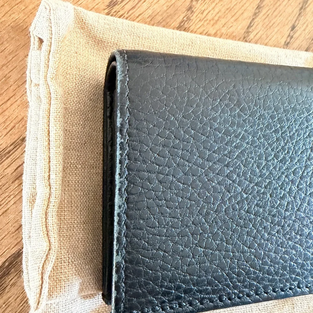 Gucci GG Marmont card case wallet black leather with gold hardware - Picture 9 of 16